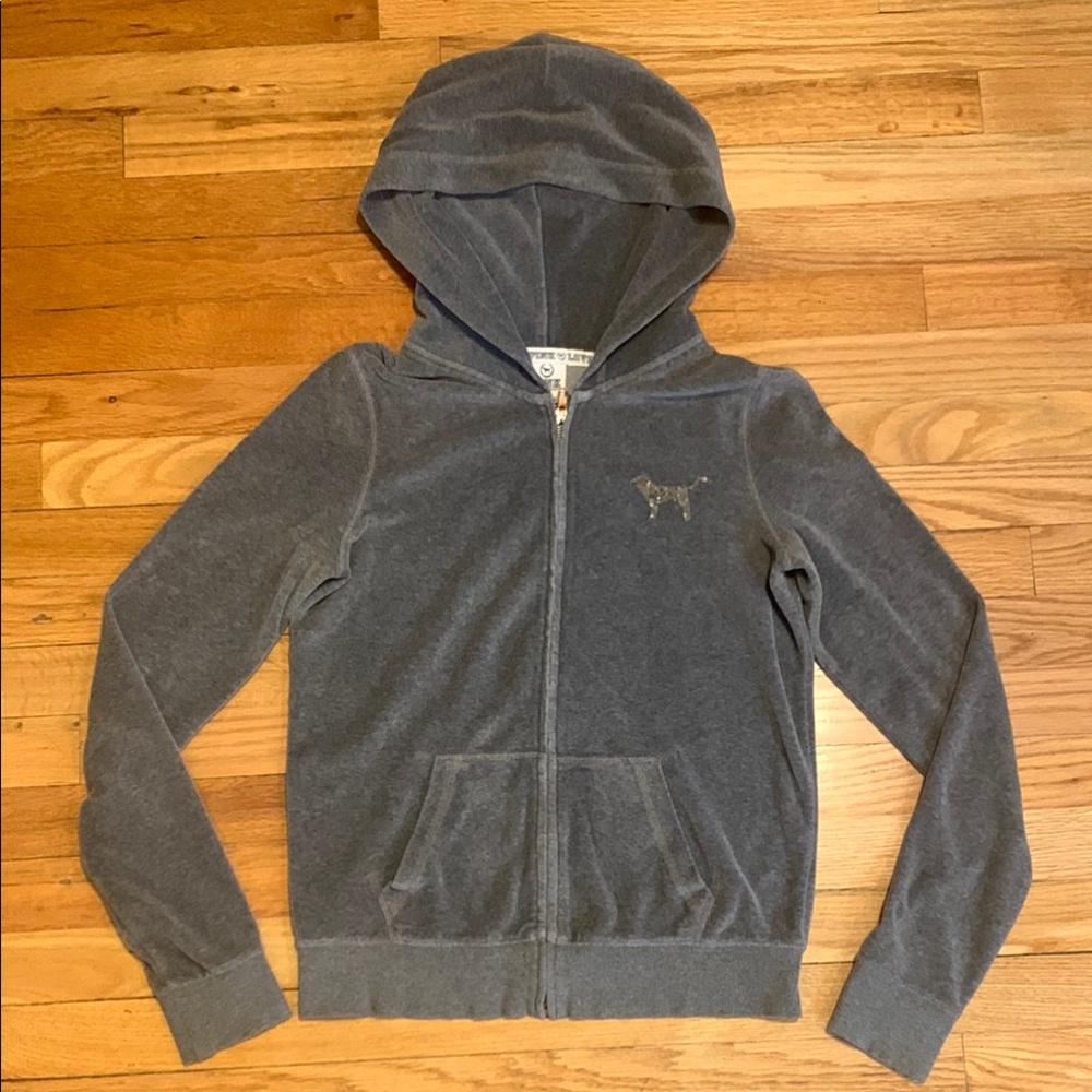 Victoria’s Secret PINK sequin zip up hoodie
